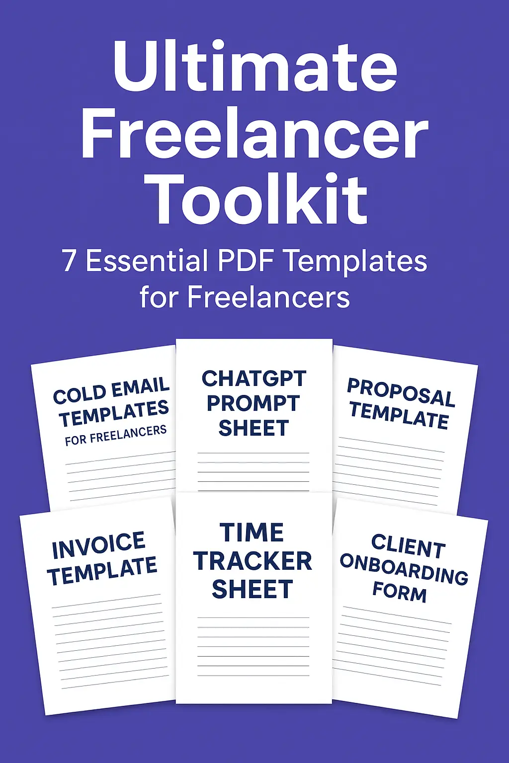 Ultimate Freelancer Toolkit – 7 Essential PDF Templates for Freelancers